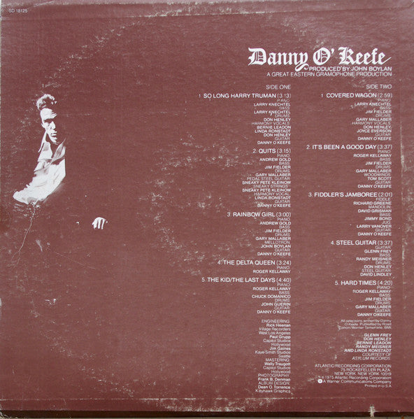 O'Keefe, Danny - So Long Harry Truman (VG) (Vinyl LP)