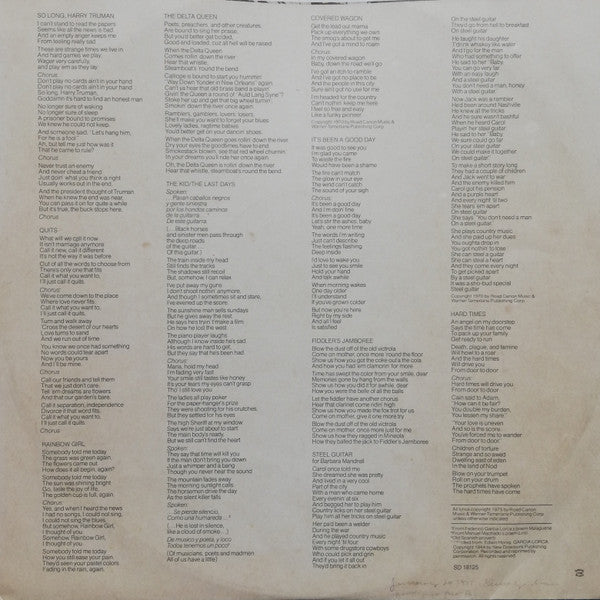 O'Keefe, Danny - So Long Harry Truman (VG) (Vinyl LP)