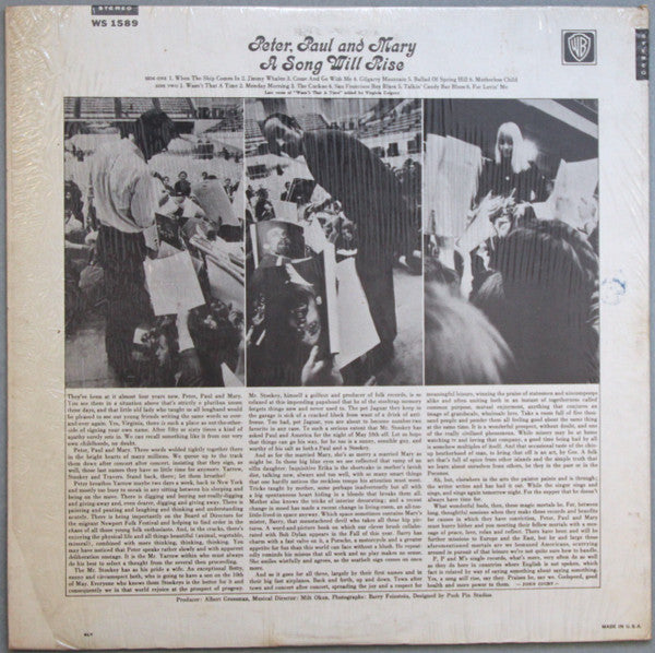 Peter, Paul And Mary - A Song Will Rise (Vinyl, VG) (Vinyl LP)