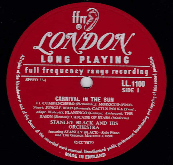Black, Stanley And His Orchestra - Carnival In The Sun (VG+) (Vinyl LP)