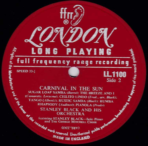 Black, Stanley And His Orchestra - Carnival In The Sun (VG+) (Vinyl LP)
