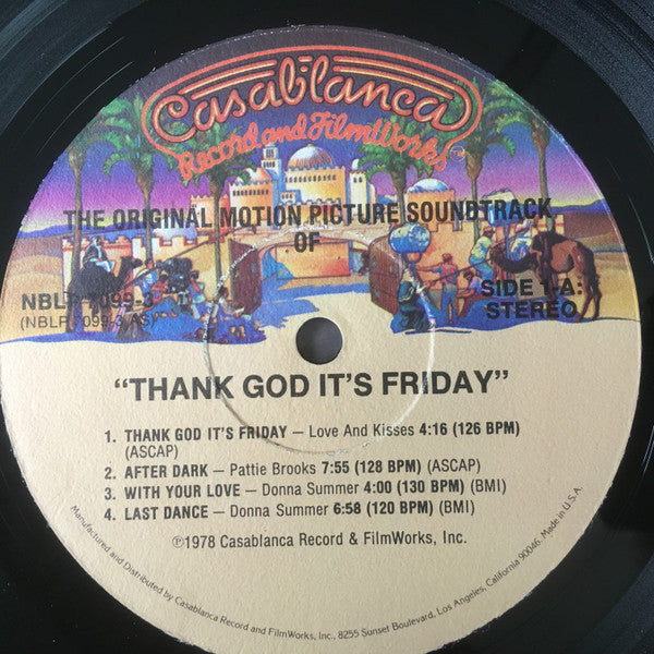 Thank God It's Friday (The Original Motion Picture Soundtrack) (VG) (Vinyl LP)