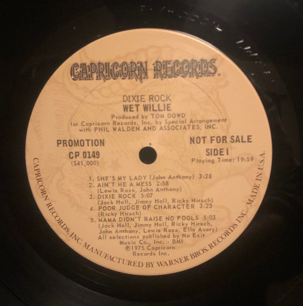 Wet Willie - Dixie Rock (VG+) (Vinyl LP)