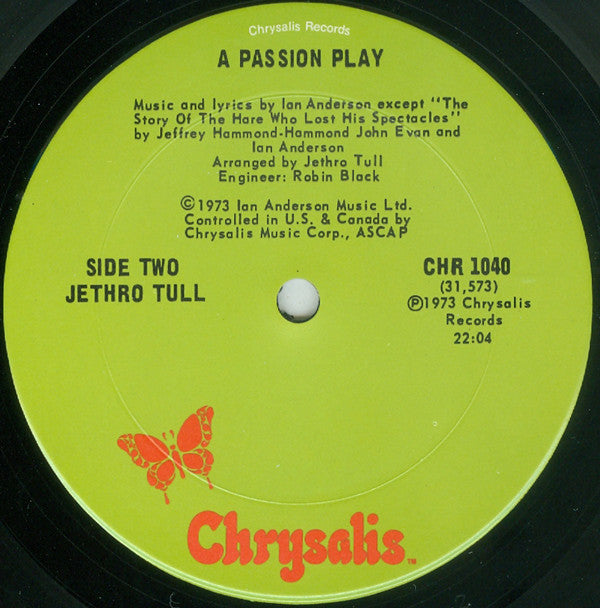 Jethro Tull - A Passion Play (VG+) (Vinyl LP)