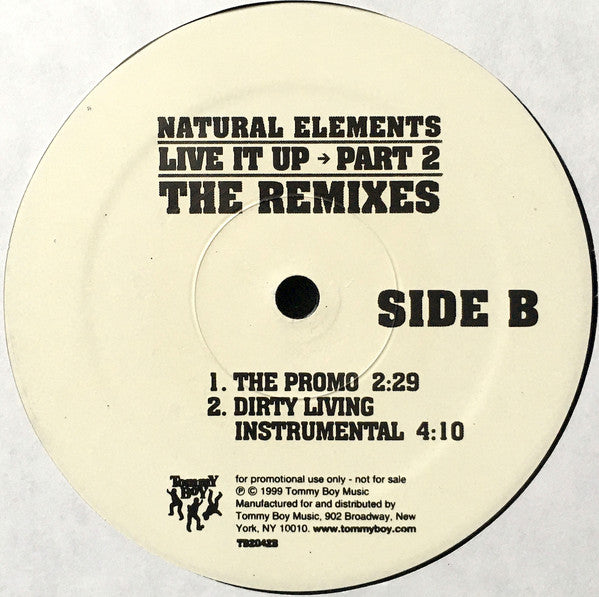 Natural Elements - Live It Up Part 2 The Remixes (VG+) (Vinyl LP)