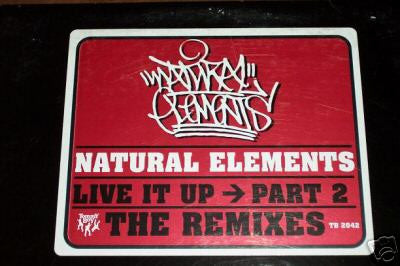 Natural Elements - Live It Up Part 2 The Remixes (VG+) (Vinyl LP)