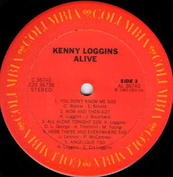 Loggins, Kenny - Alive (Vinyl, VG+) (Vinyl LP)