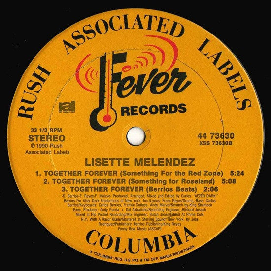 Melendez, Lisette - Together Forever (VG) (Vinyl LP)