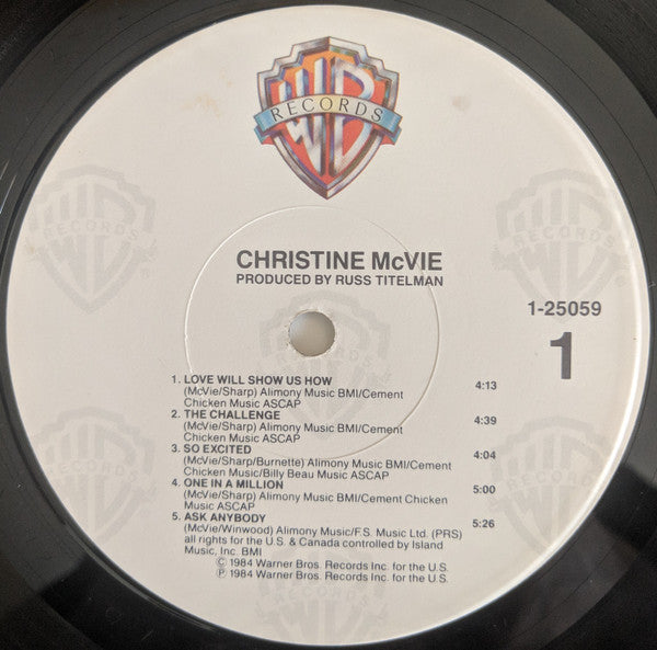 McVie, Christine - Christine McVie (Vinyl, VG) (Vinyl LP)