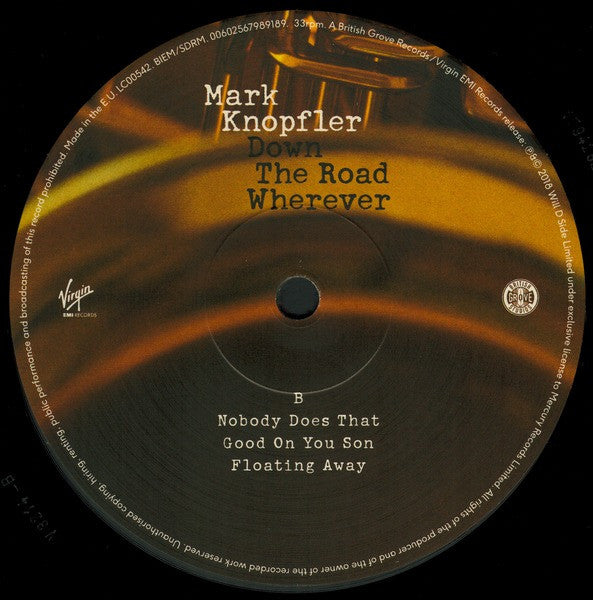 Knopfler, Mark - Down The Road Wherever (Vinyl, VG+) (Vinyl LP)