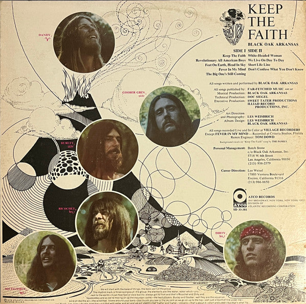 Black Oak Arkansas - Keep The Faith (VG+) (Vinyl LP)