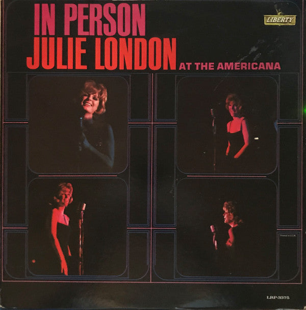 London, Julie - In Person At The Americana (VG+) (Vinyl LP)