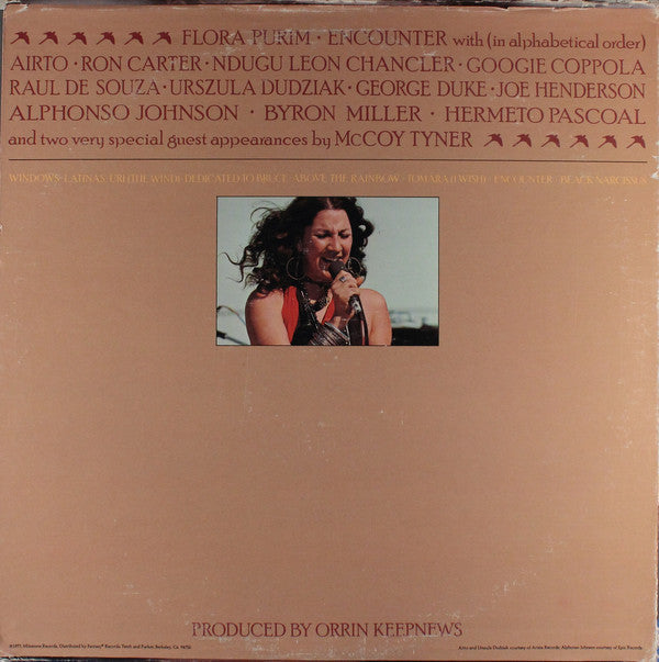 Purim, Flora - Encounter (VG+) (Vinyl LP)