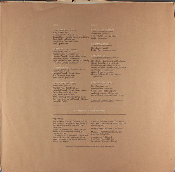 Purim, Flora - Encounter (VG+) (Vinyl LP)