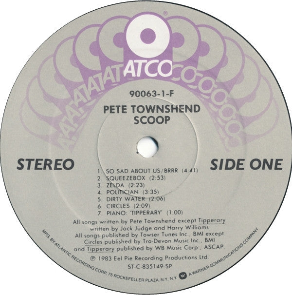 Townshend, Pete - Scoop (VG+) (Vinyl LP)