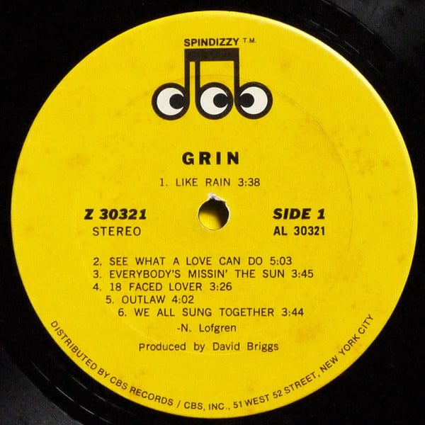 Grin - Grin (VG+) (Vinyl LP)