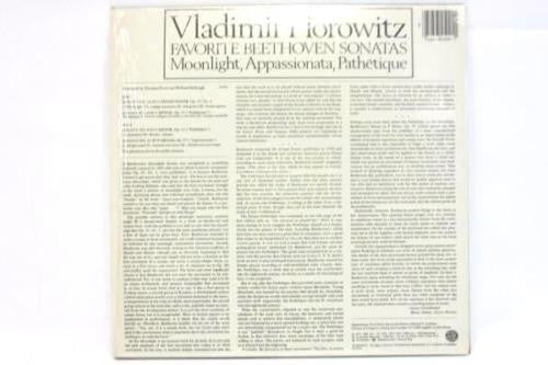 Horowitz, Beethoven - Favorite Beethoven Sonatas (Vinyl, VG+) (Vinyl LP)