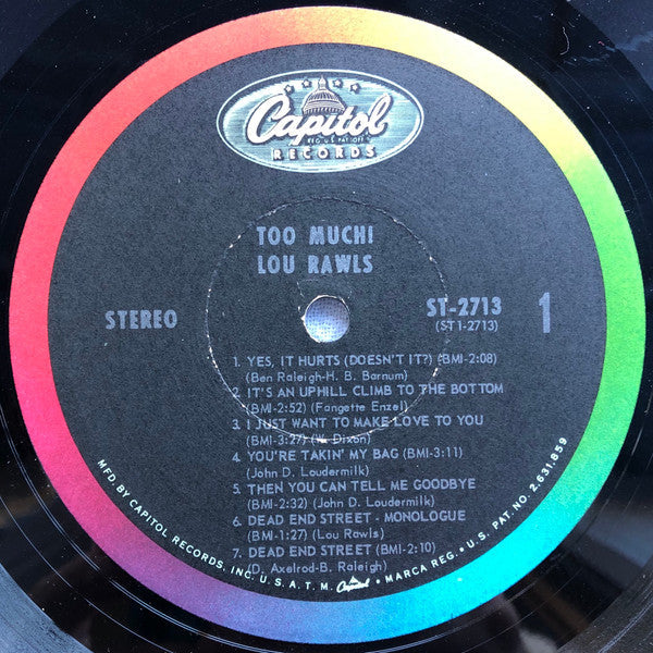 Rawls, Lou - Too Much! (VG) (Vinyl LP)