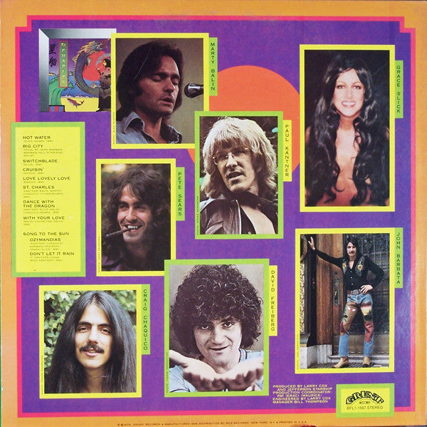 Jefferson Starship - Spitfire (VG+) (Vinyl LP)
