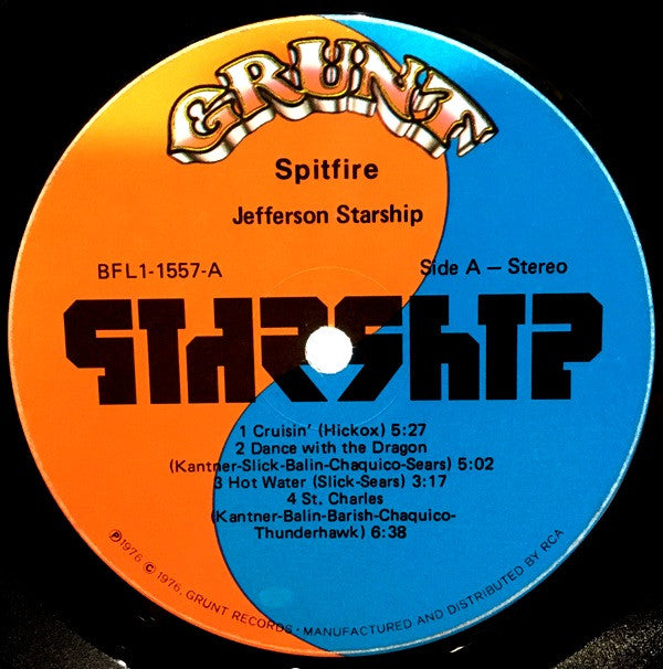 Jefferson Starship - Spitfire (VG+) (Vinyl LP)