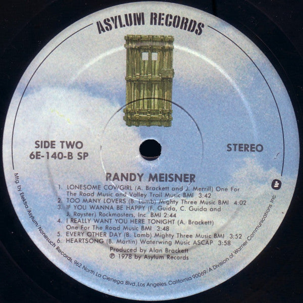 Meisner, Randy - Randy Meisner (NM or M-) (Vinyl LP)