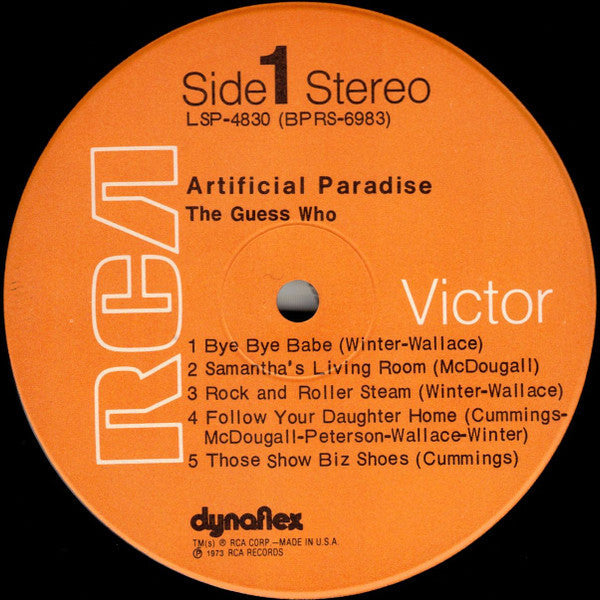 Guess Who - Artificial Paradise (VG+) (Vinyl LP)