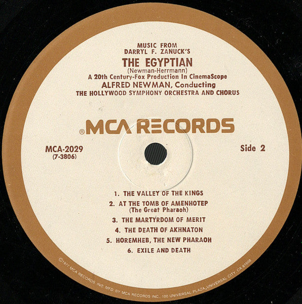 The Egyptian Soundtrack - Newman, Alfred / Bernard Herrmann (VG+) (Vinyl LP)