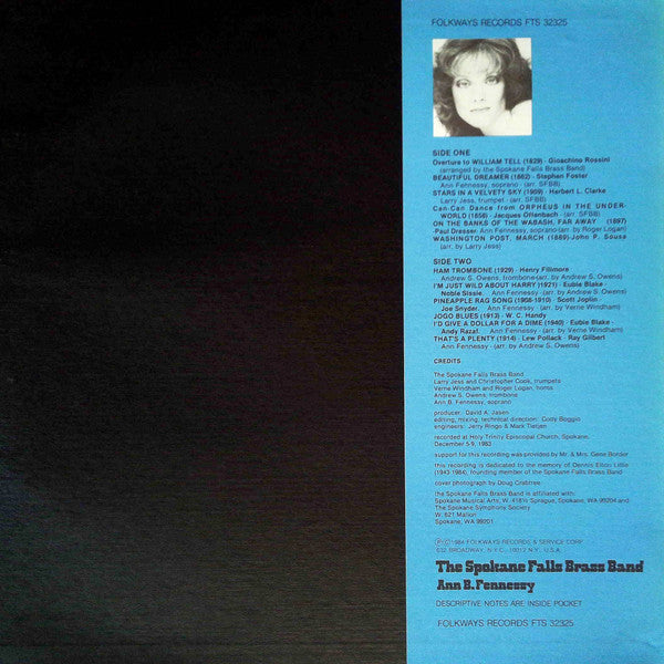 Spokane Falls Brass Band, Ann B. Fennessy - Self-Titled (VG) (Vinyl LP)