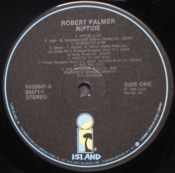 Palmer, Robert - Riptide (Vinyl, VG+) (Vinyl LP)