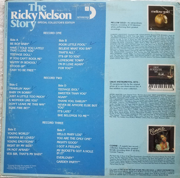 Nelson, Ricky  - The Ricky Nelson Story (VG+) (Vinyl LP)