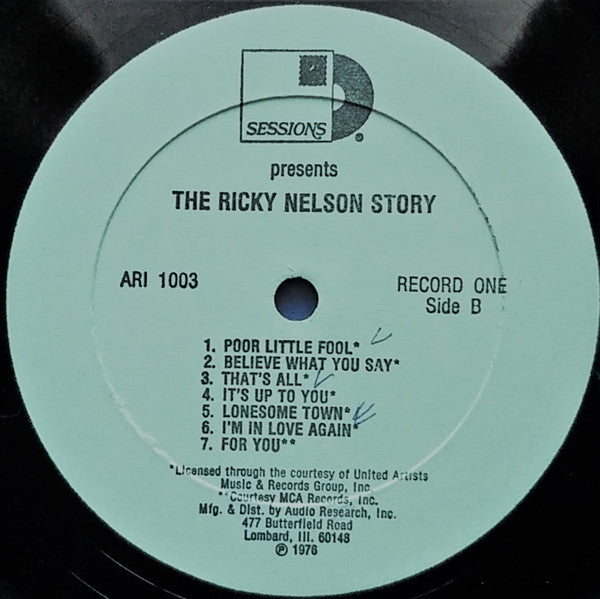 Nelson, Ricky  - The Ricky Nelson Story (VG+) (Vinyl LP)