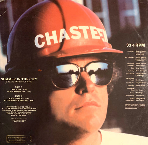 Chasteen - Summer In The City (NM or M-) (Vinyl LP)