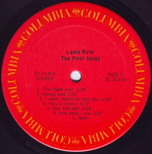 Nyro, Laura - The First Songs (Vinyl, G+) (Vinyl LP)