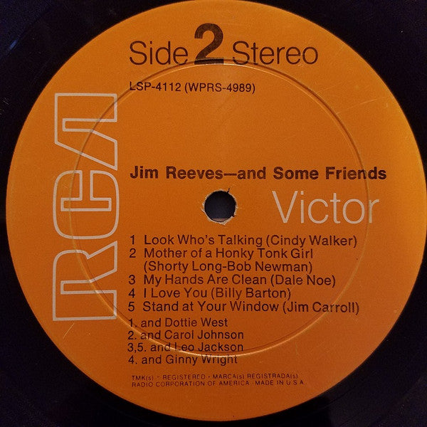 Reeves, Jim - And Some Friends (VG+) (Vinyl LP)