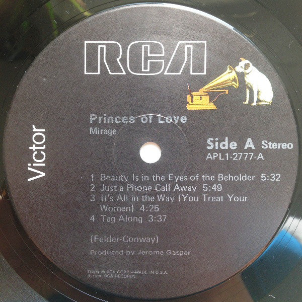 Mirage  - Princes Of Love (VG) (Vinyl LP)
