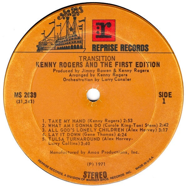 Rogers, Kenny And The First Edition - Transition (Vinyl, VG) (Vinyl LP)