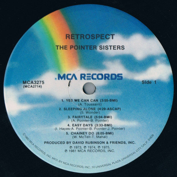 Pointer Sisters - Retrospect (M) (Vinyl LP)