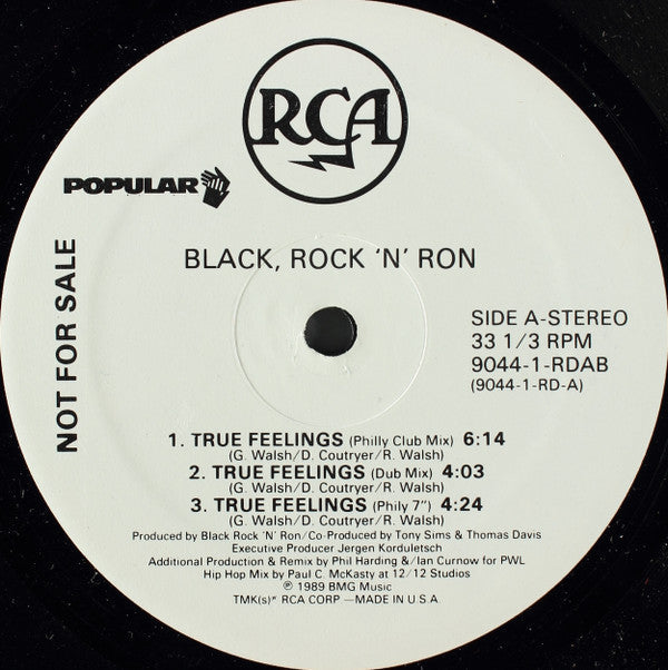 Black Rock & Ron - True Feelings (M) (Vinyl LP)