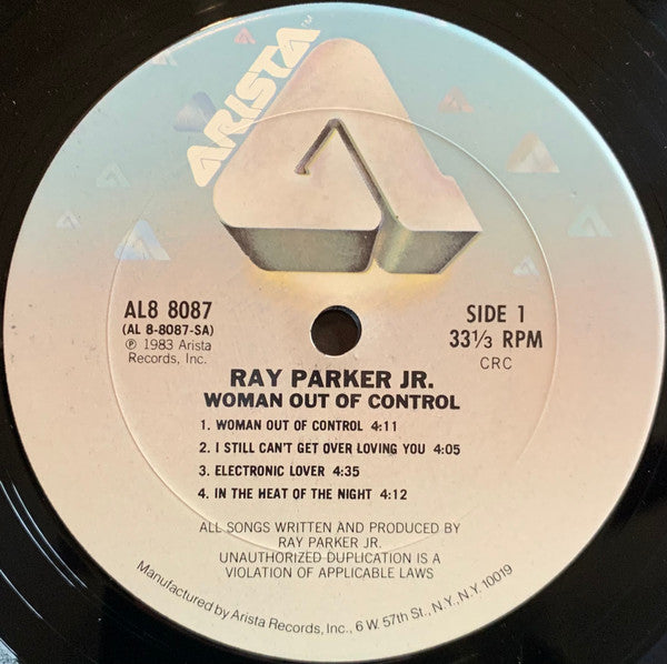 Parker Jr., Ray - Woman Out Of Control (VG+) (Vinyl LP)