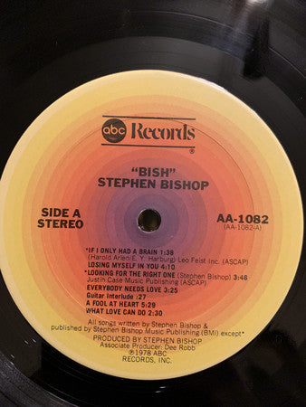 Bishop, Stephen - Bish (Vinyl, VG+) (Vinyl LP)