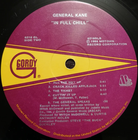 General Kane - In Full Chill (VG+) (Vinyl LP)