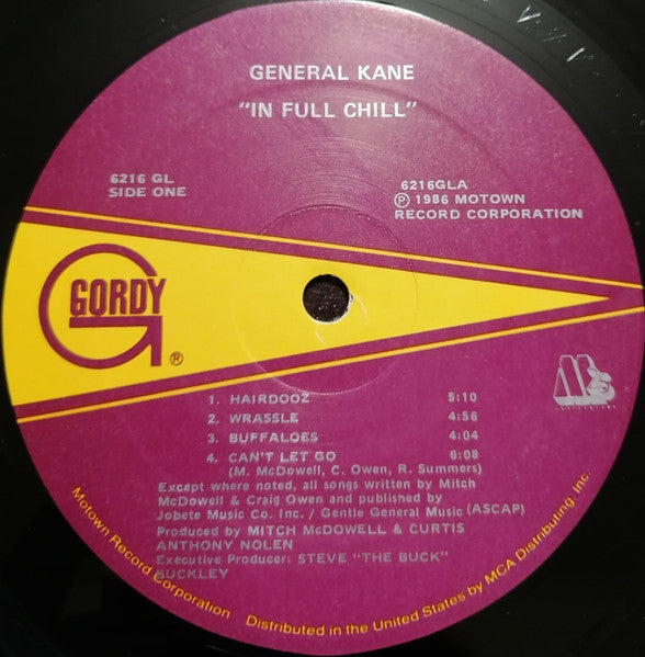 General Kane - In Full Chill (VG+) (Vinyl LP)