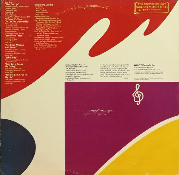 Parker, Cecil - Chirpin' (NM or M-) (Vinyl LP)