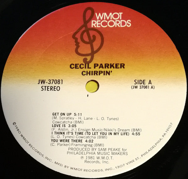 Parker, Cecil - Chirpin' (NM or M-) (Vinyl LP)