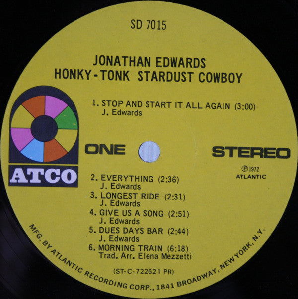 Edwards, Johnathan  - Honky-Tonk Stardust Cowboy (VG) (Vinyl LP)