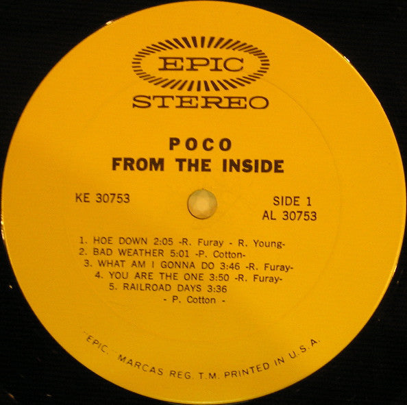 Poco - From The Inside (VG+) (Vinyl LP)