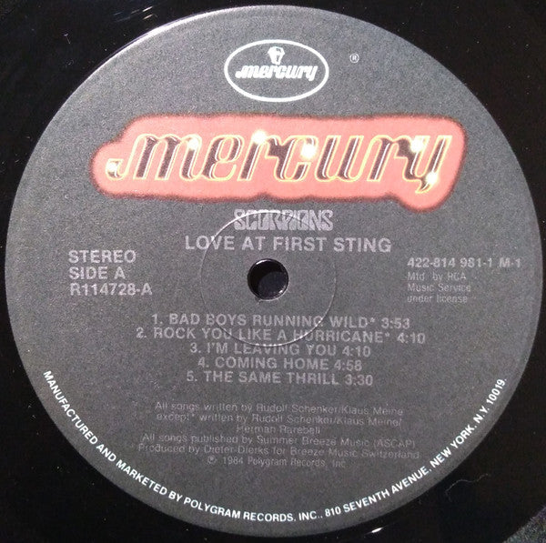 Scorpions - Love At First Sting (Vinyl, NM or M-) (Vinyl LP)