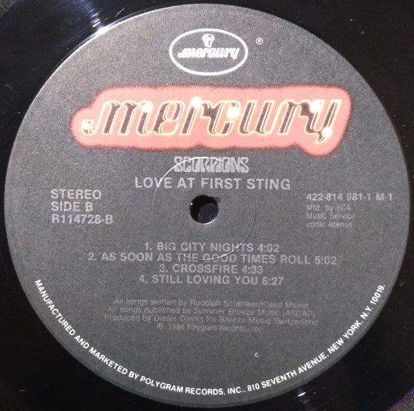 Scorpions - Love At First Sting (Vinyl, NM or M-) (Vinyl LP)