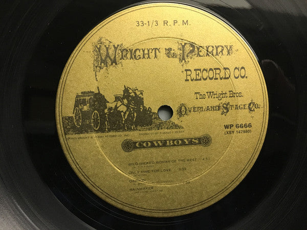 Wright Brothers Overland Stage Company - Cornfield Cowboys (VG) (Vinyl LP)