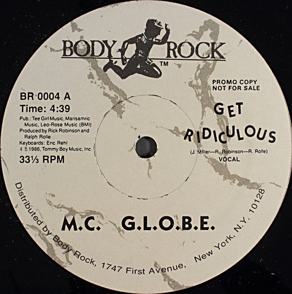 M.C. G.L.O.B.E. - Get Ridiculous (VG) (Vinyl LP)